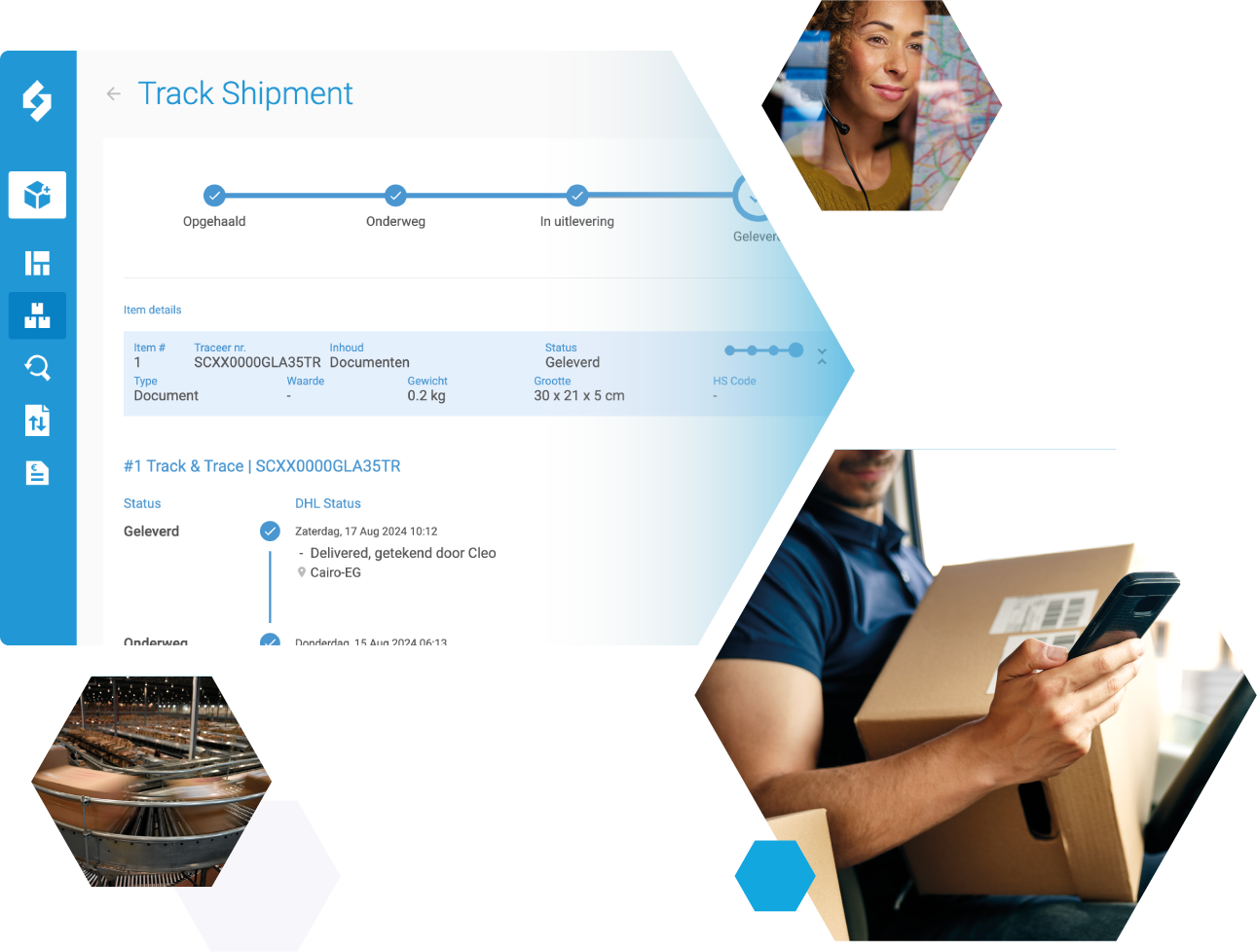 Realtime transittijden en Track & Trace